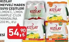 KIZILAY MEYVELİ MADEN SUYU ÇEŞİTLERİ 6X200 ML indirimli fiyat KIZILAY MEYVELİ MADEN SUYU ÇEŞİTLERİ 6X200 ML fiyat ve kampanya bilgisi